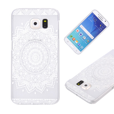 

White Flower Pattern Soft Thin TPU Rubber Silicone Gel Case Cover for SAMSUNG Galaxy S6