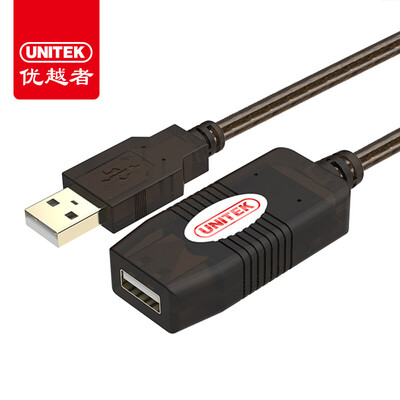 

(UNITEK) USB2.0, чтобы увеличить расширение линии на 5 метров до общедоступного кабеля для передачи данных компьютерной мыши. Беспроводная сетевая карта удлинителя кабеля Y-250