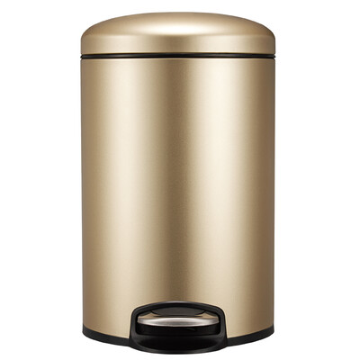 

[] Должно быть Jingdong супермаркет (ЕКО) мусор из нержавеющей стали флип фут Европейский бытовой мусор немой 9113CG (шампанское) 5л