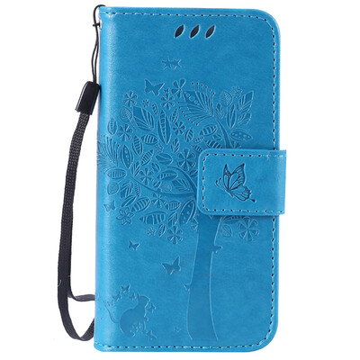 

Blue Tree Design PU кожа флип Обложка Кошелек Карты Держатель чехол для IPHONE 5