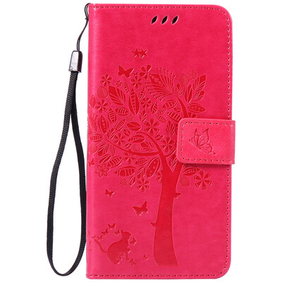 

Rose Tree Design Кожа PU откидной крышки Кошелек Карты Держатель чехол для SONY Z4