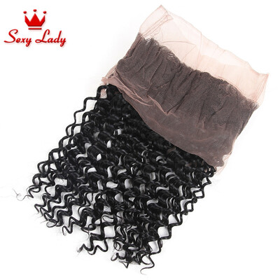 

8A Pre Plucked 360 Lace Frontal Closure With Adjustable 10-20" Malaysian Deep Wave 360 Lace Virgin Hair With Natural Hairline