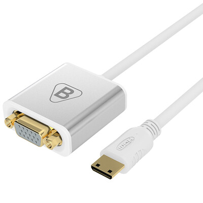 

BIAZE Mini HDMI VGA конвертер адаптер конвертер VGA мини HDMI HD аудио ленты питания из алюминиевого сплава пластины ZH12-