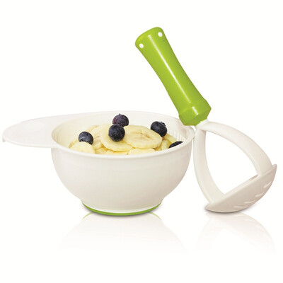 

NUK baby non-slip food grinding bowl baby food supplement tableware grinder