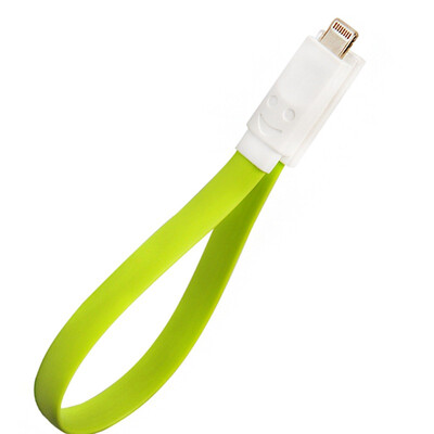 

Sanba (SANBAO) MU-30B noodle data cable Apple iPhone5 / 5S / 6 / 6PLUS usb short charge line charge Po line fast charge blue 30CM