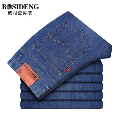 

Bosideng men's clothing (BOSIDENGMAN) male thin section of casual jeans spring and summer thin section Slim cowboy pants 3271B64011 dark blue 38 (three feet one)