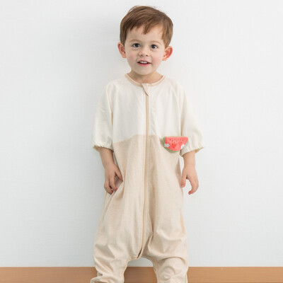 

Weier Beiru (WELLBER) baby 7 points sleeves sleeping bags children's anti-kick was baby jersey watermelon section 85cm