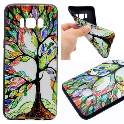 

Life tree Pattern Soft Thin TPU Rubber Silicone Gel Case Cover for Samsung GALAXY S8