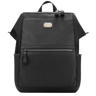 

Samsonite fashion trend shoulder bag 13 inch leather leather backpack casual business computer bag men and women travel bag BT5 * 09001 black