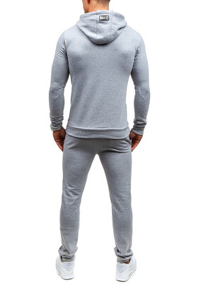 

Hot Fashion Mens Hooded Sports Sweatsuit Jogging Suit
