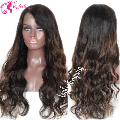 

Top Quality Brazilian Virgin Hair Glueless Lace Front Human Hair Wigs For Black Women Lace Front Wigs Ombre Lace Wigs Body Wave