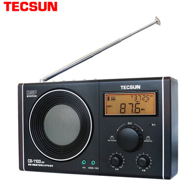 

Tecsun Radio Elderly Semiconductor Цифровая демодуляция Стерео кампус Broadcast Clock Цифровой дисплей 4-дюймовый динамик Хороший CR1100DSP