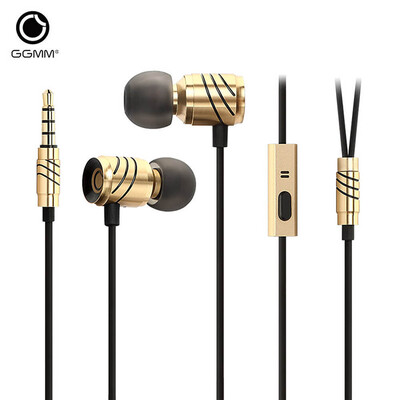 

GGMM C800 Оригинал-вкладыши Наушники HiFi наушники металла стерео музыки наушники с MIC Hands Free Спортивные Ear телефоны для iPhone