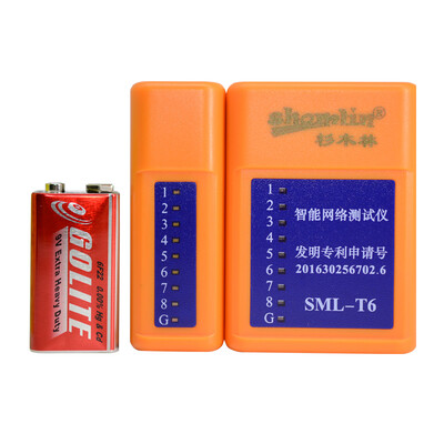 

Китайская ель SML-Т6 цифровой сетевой кабель телефонный кабель тестер многофункциональный измерительный прибор без линии задержки тестер + не коммутации телефонной сети подключи и играть (питающих клеток)