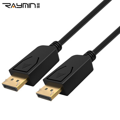 

Rui Ming RA260BK-0300 DP high-definition line DisplayPort cable version 12 4K 2K computer connected display audio&video cable gold-plated head 3m black