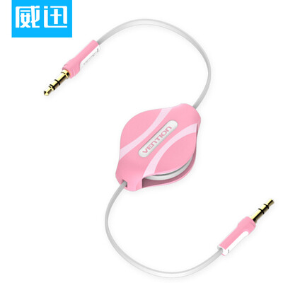 

Weining VENTION aux audio line car with telescopic car audio line 35 public on the bus line data cable mp3 cable 1 meter pink BEAPF