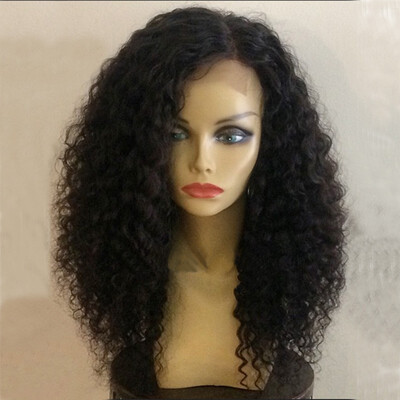 

Brazilian Virgin Hair Kinky Curly Full Lace Wigs Remy Hair Glueless Lace Wig With Baby Hair