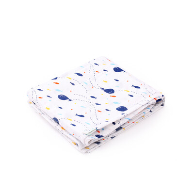 

Cotton era (PurCotton) infant gauze bath towel 80x140cm 1 / bag whales