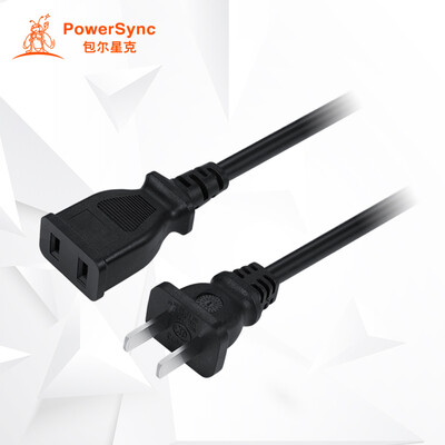 

(PowerSync) MPCNKH0005 удлинительный шнур питания 2 штекер сабвуфер для женщин для аккумулятора дисплей для автомобилей бытовая техника расширенный черный 0,5 метра