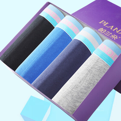 

Palladium Мужское нижнее белье Мужское хлопковое плоское нижнее белье Твердый цвет Простой и удобный для кожи четырехзарядное мужское нижнее белье P013 Смешанный цвет XXL (180/105)