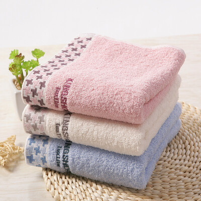 

Gold towel home textile pure cotton color wash face towel fresh&elegant three purple brown blue 85g Article 72 34cm