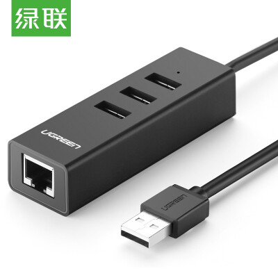 

UGREEN USB 2.0 Hub with 3 Ports and 100 Mbps RJ45 Ethernet Adapter - Supports Apple Mac