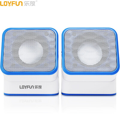 

Le поставил (LOYFUN) LF-809S ноутбук маленькие колонки 2,0 аудио сабвуфер мини настольный USB-питание мультимедиа аудио (синий)