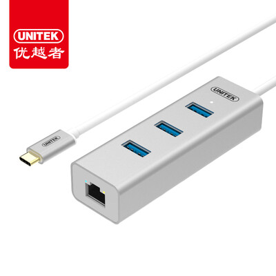 

(UNITEK) USB-сплиттер типа-c концентратор концентратора Apple ноутбук MacBook pro кабель-конвертер USB-кабель для интерфейса RJ45 Y-3189SL