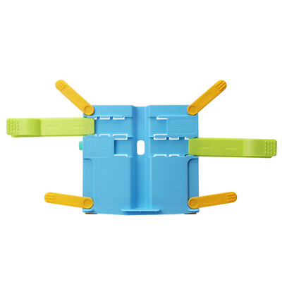 

Shaoxi culture children multi-function folding reading frame blue pupil reading books / book holder / textbook stent