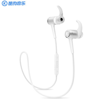 

Cool dog KUGOU small cool M1 wireless sports Bluetooth headset magnetic inhalation ear headphones long battery life all metal light small moonlight silver