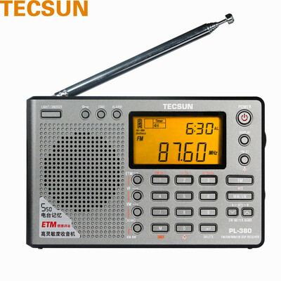 

Здравоохранения Германии (Tecsun) PL-380 пожилых полупроводниковый цифровой дисплей полного диапазона радио кампуса радио аудирования в колледже вступительных экзаменов радио (серебро)