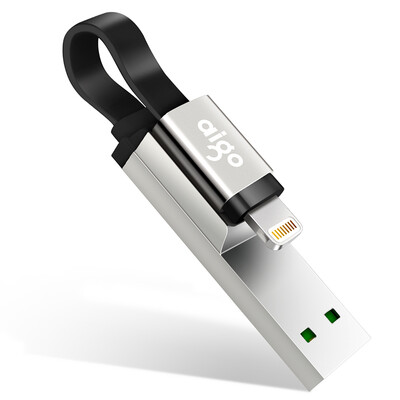 

Aigo U370 iPhone USB Flash Drive USB3.0 Apple Official MFI Certified iPhone and iPad dual interface