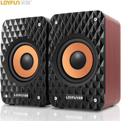 

Music release LOYFUN M32 mini stereo notebook computer audio computer desktop audio subwoofer mahogany