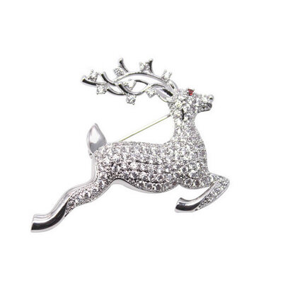 

Yoursfs @ Animal Brooch Рождественские оленьи броши и шпильки с бриллиантами из австрийского кристалла Rhinestone для женщин
