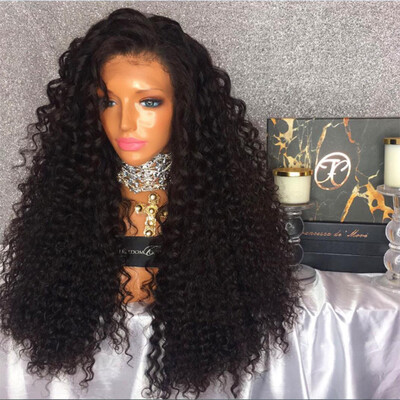

180% Density 8A Brazilian Kinky Curly Full Lace Wigs Glueless Lace Front Human Hair Wigs For Black Women Full Lace Human Hair Wigs