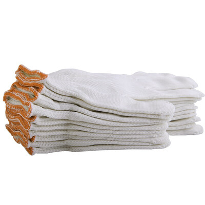 

New Yue Chang Hui labor insurance gloves thickening wear-resistant white line gloves protective gloves high-density site work gloves men and women / 5 B11410