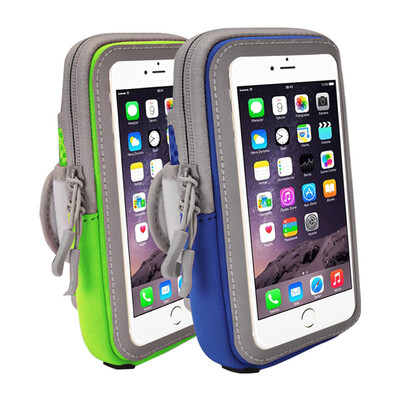 

ESCASE sports arm arm movement arm pocket mobile phone arm bag arm set running arm arm with men&women bag arm pocket iphone6 ​​ 7 apple 7plus 55 inch blue