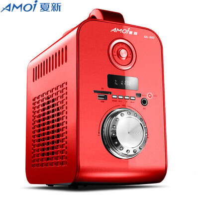 

Amoi SA-503 наружная квадратная танец аудио портативная карта мобильная переносная литиевая батарея Динамики громкой связи Bluetooth (красный)