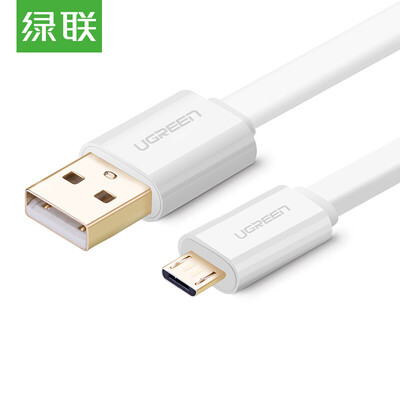 

Andrews с зеленой линии передачи данных Micro USB зарядка зарядные устройства телефонный кабель быстрой зарядки питания линия поддержки плоский кабель линии 2A проса OPPO Huawei Samsung 1 метр 30681 White