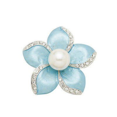 

Yoursfs@ Gorgeous Crystal Flower Brooches For Women Luxury Zirconia Broches Pins Collar Clips Hats Scarf Buckles Brooch Jewelry