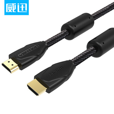 

WDC (VENTION) HDMI цифровая линия высокой четкости hdmi line версия 1.4 проектор для ноутбука для телевизора с поддержкой телеприставки 3D 2 м черный VAA-B04-M200