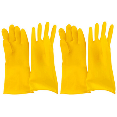 

Jingdong self Xuan Sheng special acid&alkali pure industrial latex gloves thickening tendon labor insurance home care cleaning car washing latex primary color large double