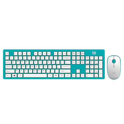 

Fidelity G9500 Wireless Keyboard Mouse Set Notebook Desktop PC Office Furniture Chocolate Keyboard White Green