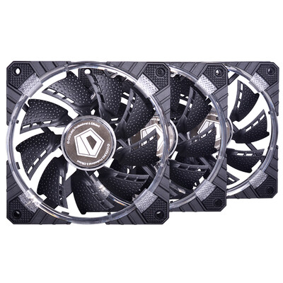 

ID-COOLING RB-12025 Double Aperture RGB Triple Fan Set 12cm temperature control with damping control box