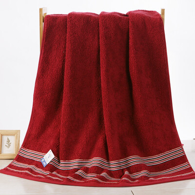 

Золото Количество хлопка полотенца текстильные толстые хлопчатобумажные полотенца говоря атласная мягкой абсорбирующей толстая атмосфера Plain красный 430г 140 * 72см