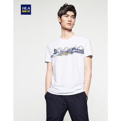 

Sea Orchid House HNTBJ2V138A с короткими рукавами футболки мужчин 2017 летом новой моды футболки печать лето 2017 новый раунд шеи футболку платье отбеливателя модели 190 / 104A (56)