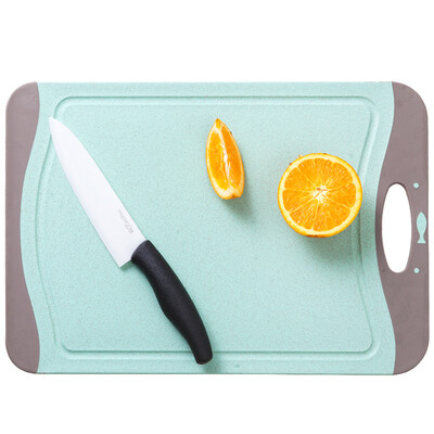 

Arsto Husk chopping board Anti-skid chopping board Wheat fiber cutting board Baby food supplement board Green medium size 35 24 08cm