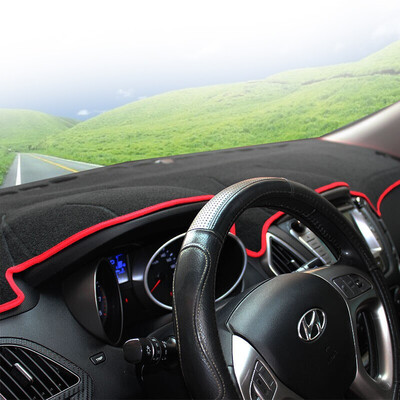 

Huashi Modern Tucson Lightproof Pad Red Side Instrument Panel Shading Mat Sunshade Refit Special