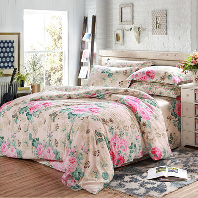 

Ай Вэй постельное белье хлопок джинсовые текстильные постельные принадлежности простыни четыре комплекта хлопка 1,5 / 1,8 (Pamela)