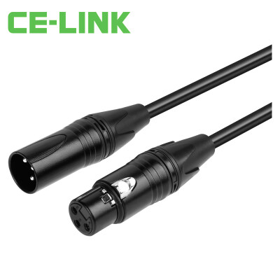 

CE-LINK 2800 three-core XLR male extension cable 5 meters 3-core card agricultural cable microphone microphone audio line XLR line